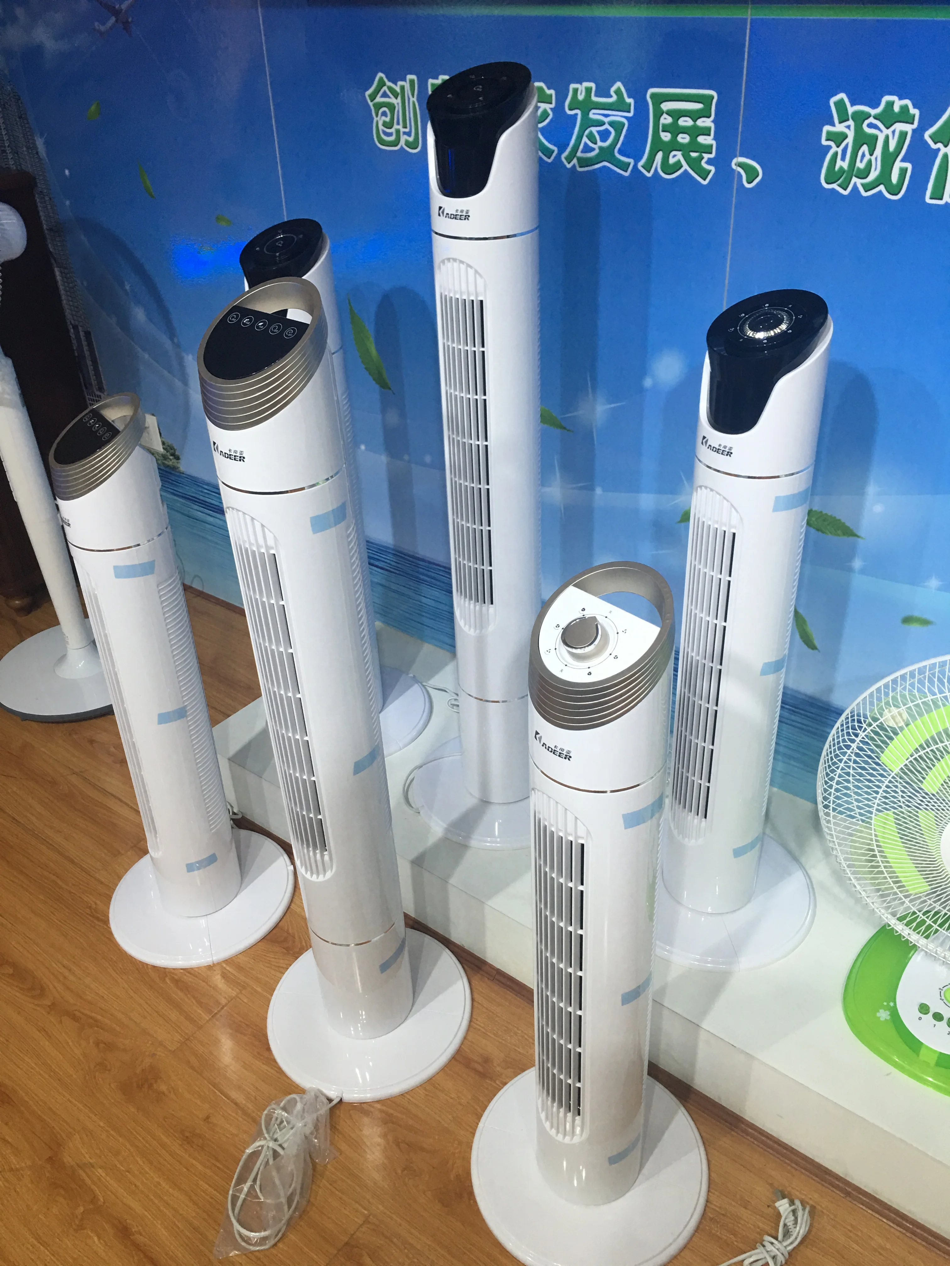 Touch Panel 35 Inch 43 Inch Cooling Tower Fan with LCD Display and Remote