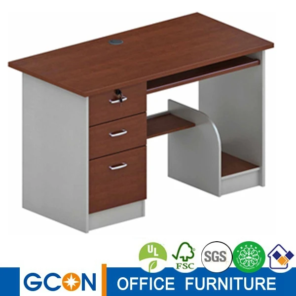 modern 3-drawer simple office computer desk table
