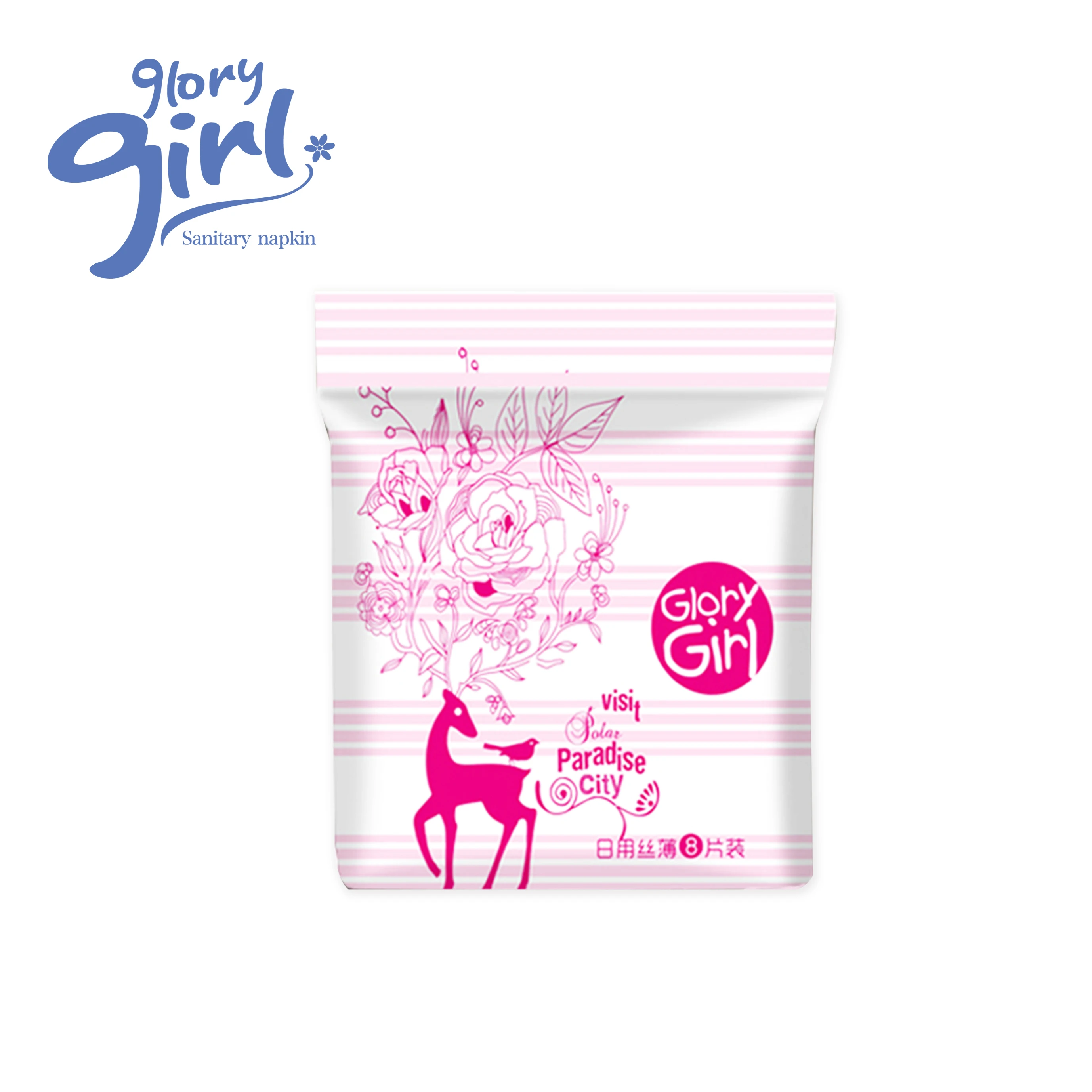 Natural Organic Cotton Biodegradable Female Sanitary Napkin Pad Manufacturer In China For Women With Cheap Price