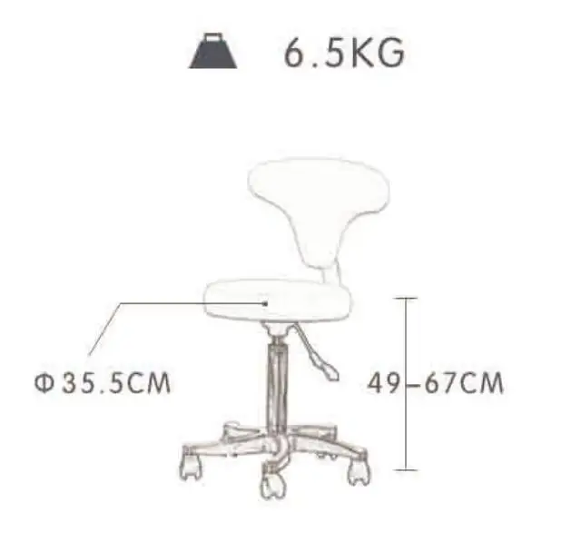 Мастер стул/стул для салона красоты со спинкой