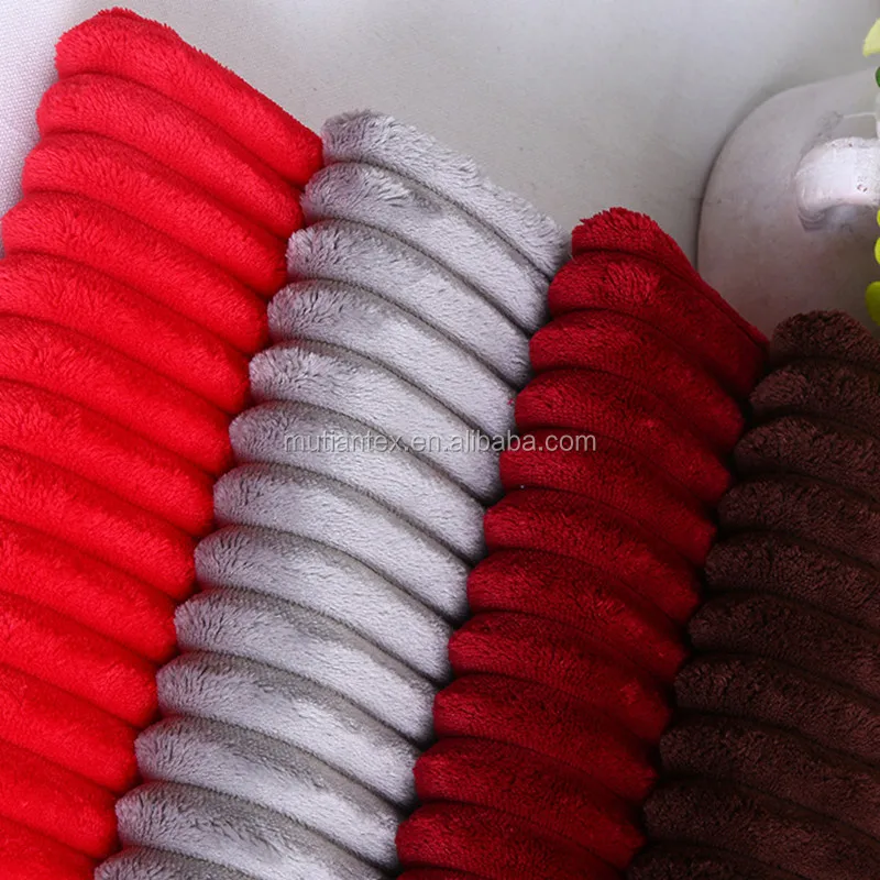 
100% Polyester Corduroy Fabric Polyester Striped Velvet 11 Wale Corduroy Upholstery Fabric 