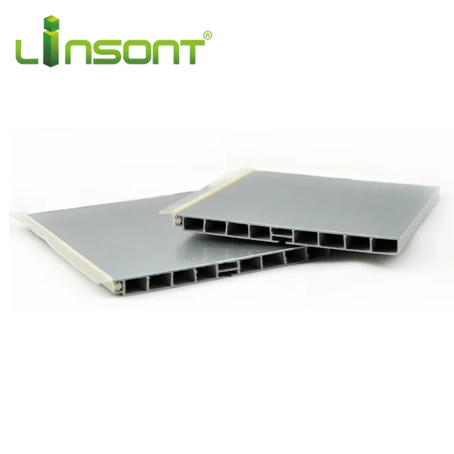 Linsont floor corner cover accessories painted aluminum baseboard pvc skirting board