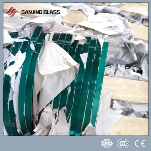 Tempered small glass for shower brackets