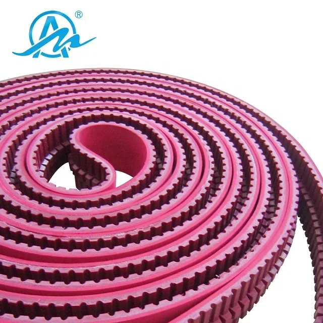 Special processing ATK10+3T red transmission belt with 3T red rubber coated