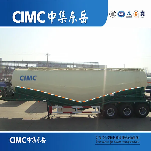  CIMC 50cbm 3 оси Сухой порошок транспортировки навального цемента бак