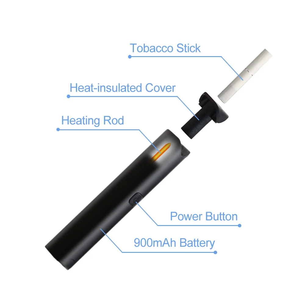 
High Quality Hitaste Q1 Heat Tobacco Stick Not Burn Device with Ceramic Heating Rod 
