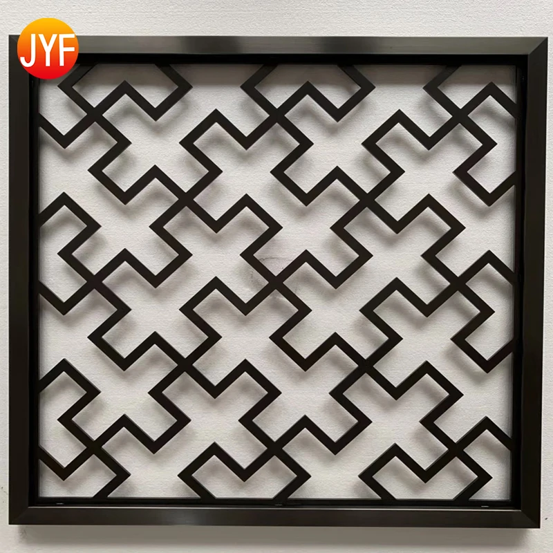 ZZ0606 2019 Popular New Design Laser Cut Metal Partition Stainless Steel Wall Divider Screen