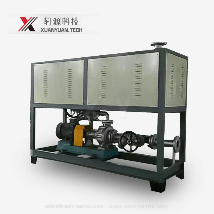 200KW electric thermal oil heater system for heating reaction kettle