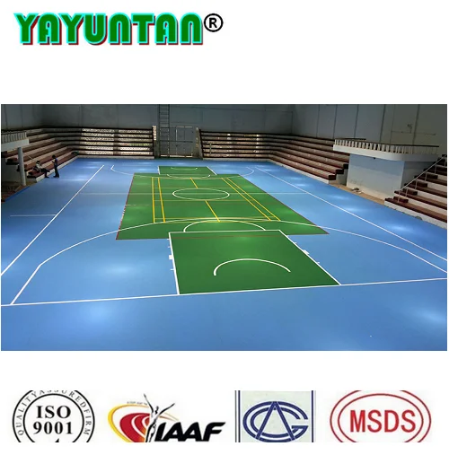 Antislip new type pp  standard sizes rubber outdoor sports court badminton flooring mat