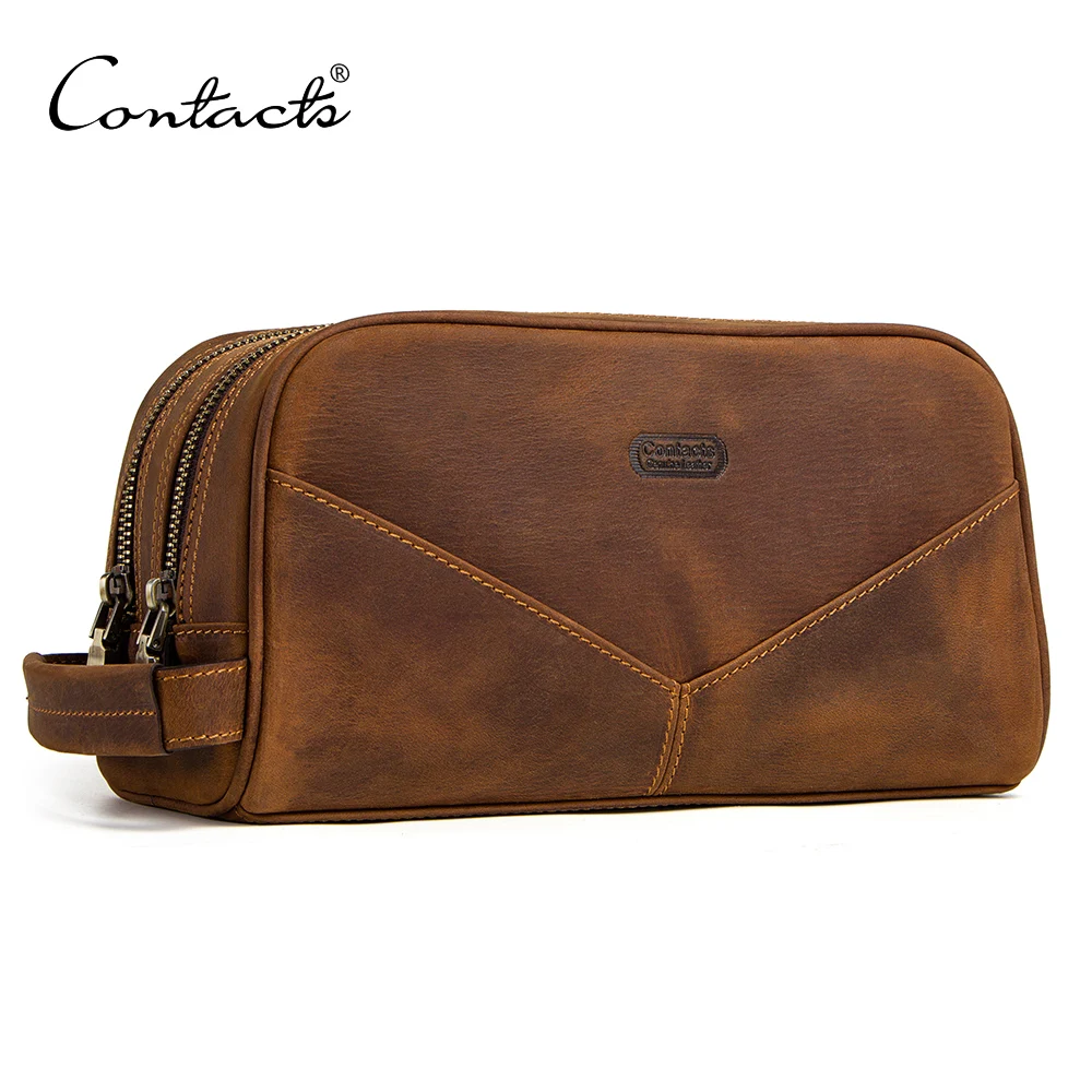 cosmetic mens genuine leather travel bag manufacturer (62178267157)