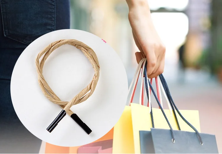 Factory price customized twisted  paper bag rope handle rope
