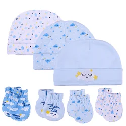7pcs/lots 100%  cotton  baby cap set