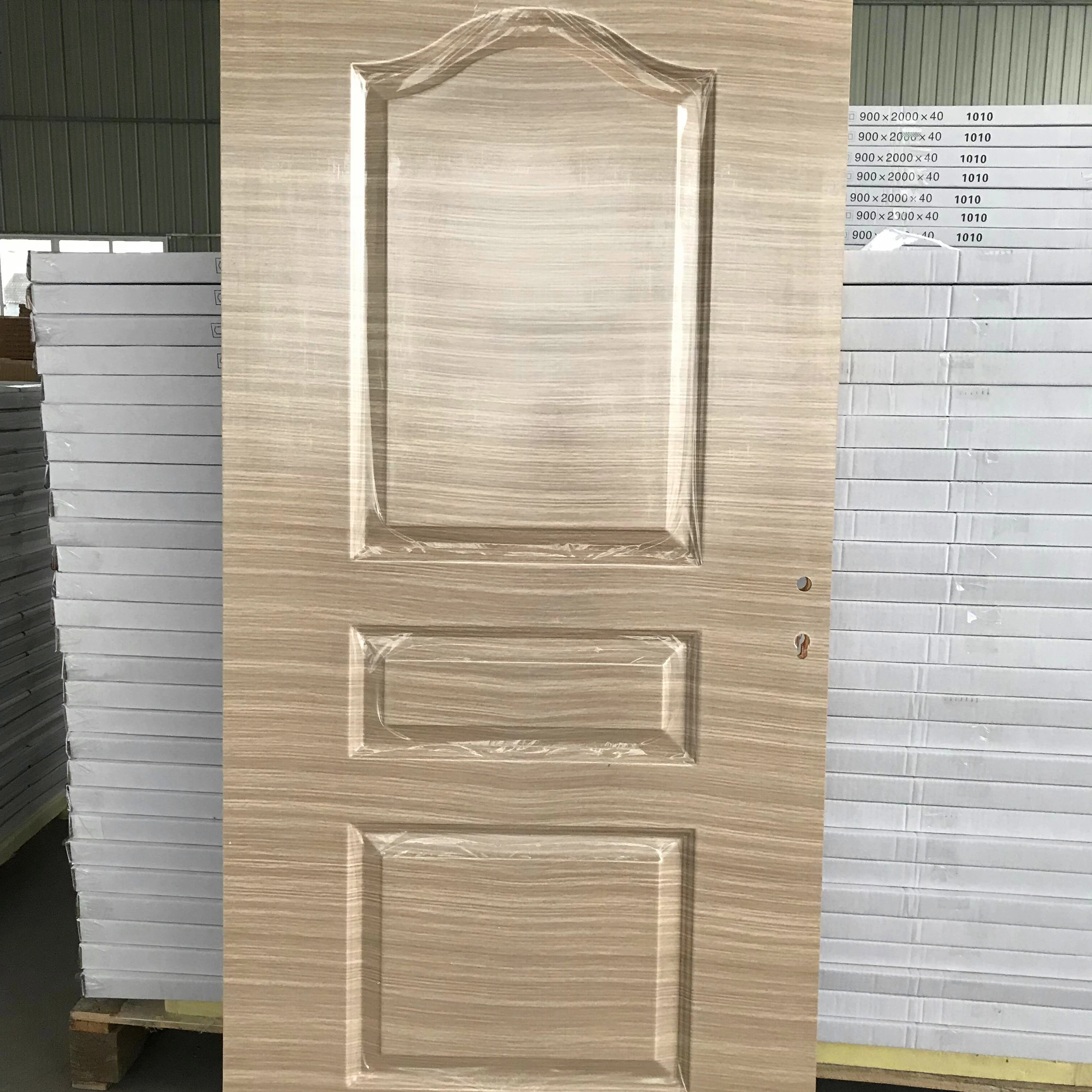 cheap price wpc door honeycomb paper filling solid wood structure waterproof PU foam pvc door