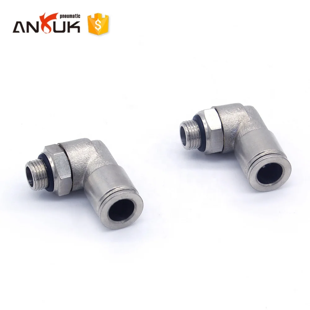 Wholesale one touch elbow connector metal pneumatic air hsoe fittings