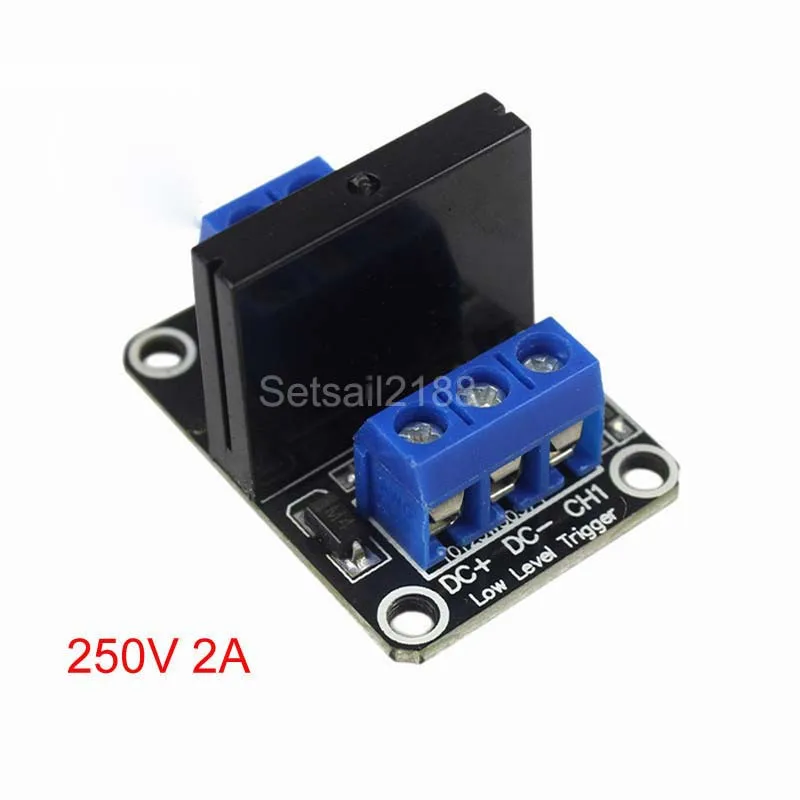 5V 12V 24V 2A 1 2 Channel SSR Solid State Relay High Low Level relay Module fuse 240V G3MB-202P