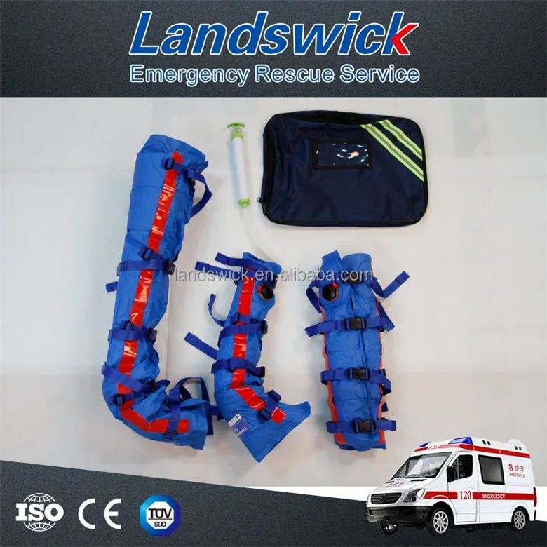 
Pneumatic splint set Vacuum type for military splinting material 