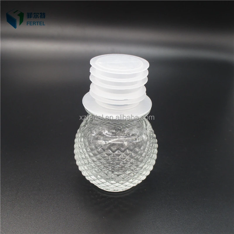 
fancy glass vodka bottle, liquor vodka glass bottle wholesale with glass lid 