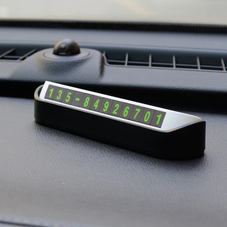 Adhesive And Waterproof Temporary Car Parking Card Auto Interior Accessories Phone Number Card