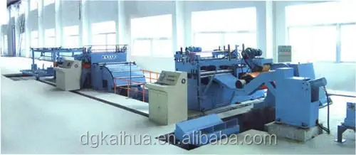 
metal coil uncoiling and cut to length process line 
