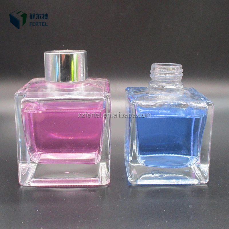 
New 100ml 120ml 150ml Glass square Reed aroma sticks holder diffuser professional Bottle with private label 