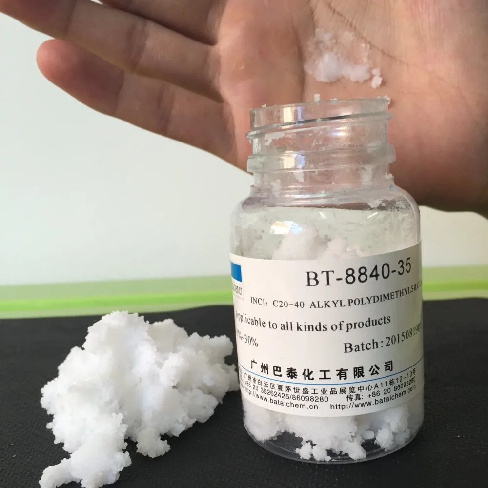 White Waxy Solid Alkyl Dimethicone Silicone Wax for Mascara