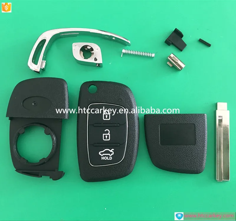 Чехол-книжка с пульта дистанционного управления для хьюд 3 кнопки модифицированный флип ключа оболочки акцент лезвие