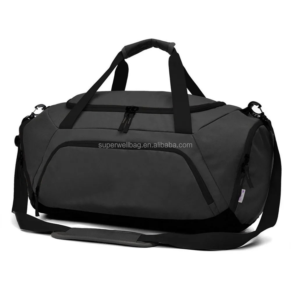 Blue color China made durable sports bag duffel bag gym weekend bag