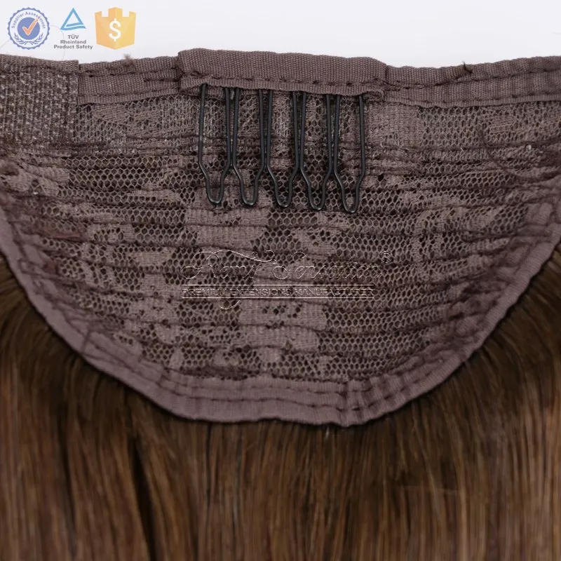 Russian human remy hair extension hair ponytail