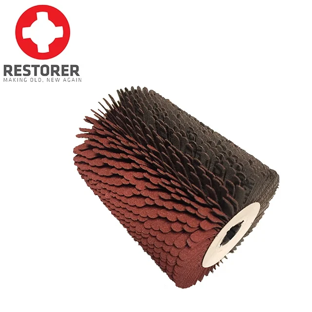 Surface condition tool burnishing polishing machine electric belt sander with Profile Sandpaper Flap Wheel 80g