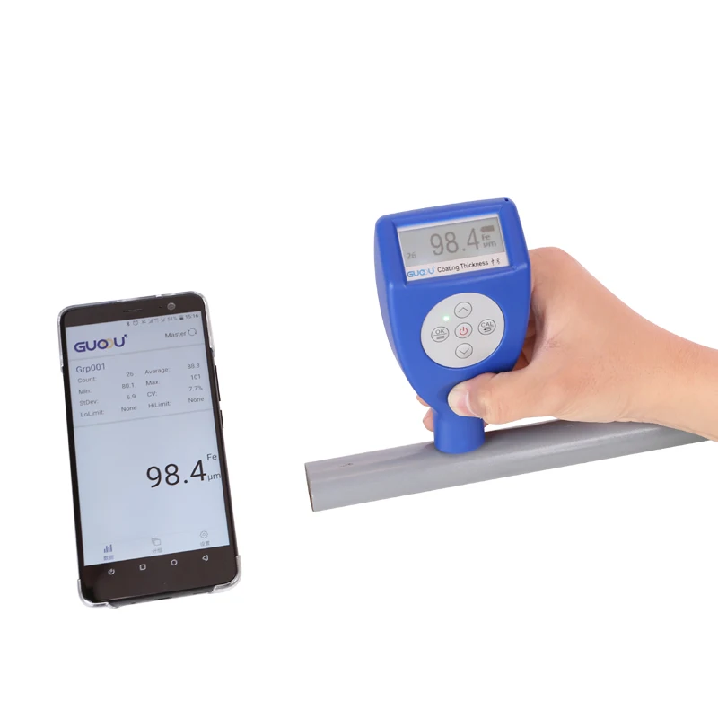 
CM-8826FN Digital Paint Coating Thickness Meter Gauge with F & NF Probes CE Marking Automotive Tester 