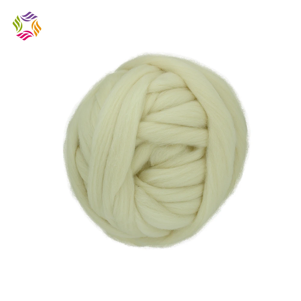 Charmkey super chunky merino wool yarn 66s-110s hand knitting yarn by hand