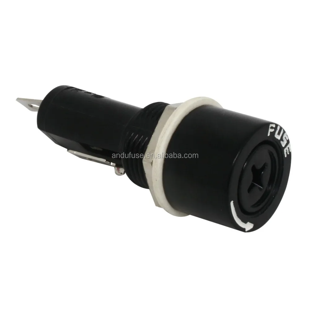 R3 5*20 panel mount ceramic fuse holder glass fuse box block fuse socket