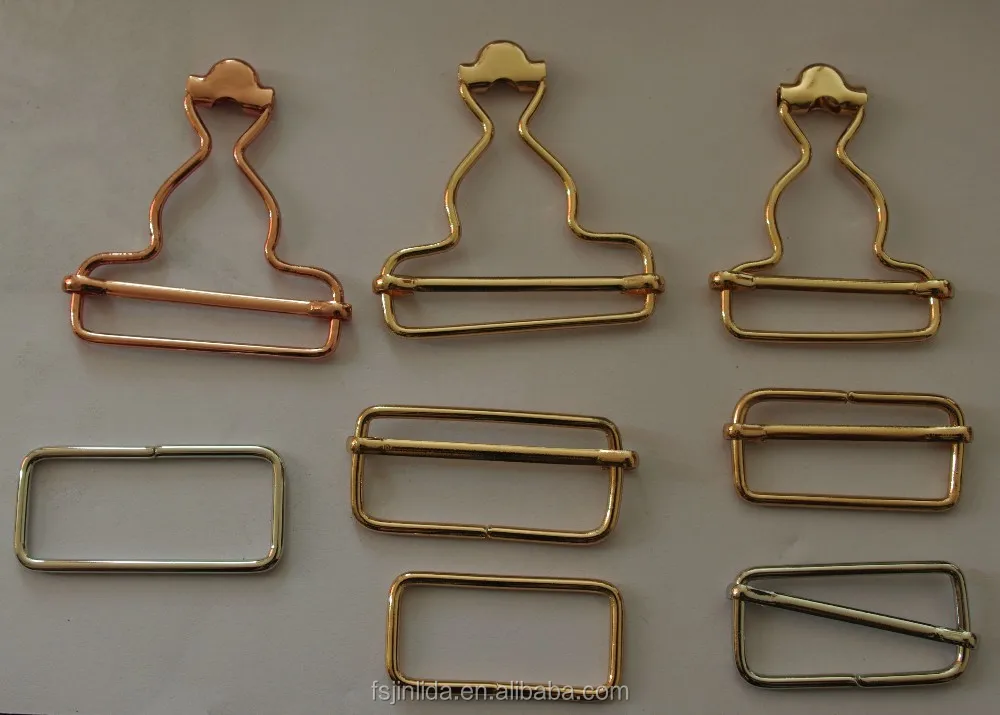 
high quality brass buckle /rack gold suspender buckle/bag buckle 