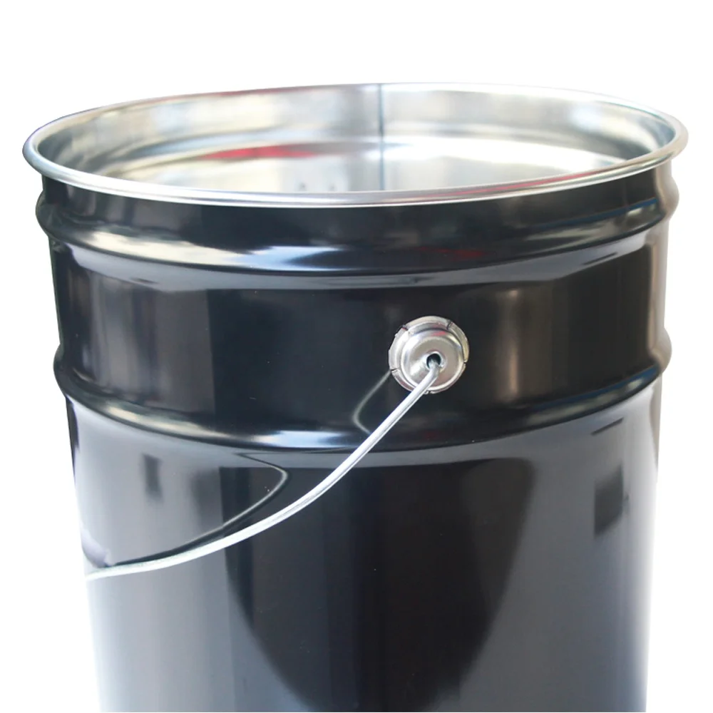 Industrial Metal Bucket with Lid, 5 Gallon