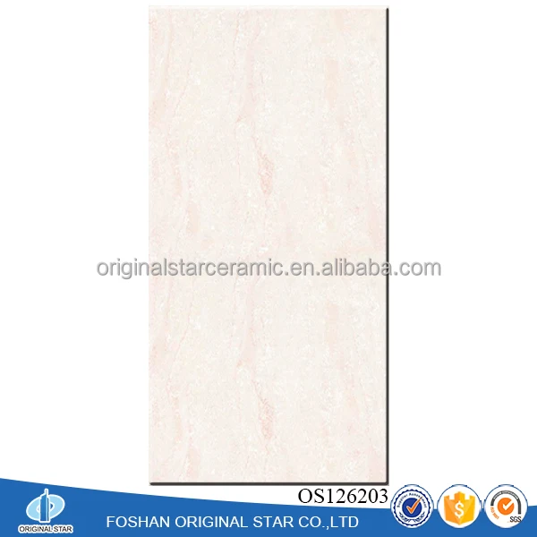 60X120 Polished Porcelain White Travertine Floor Tiles Supermarket Wall Tiles 600X1200 Tiles For Floor