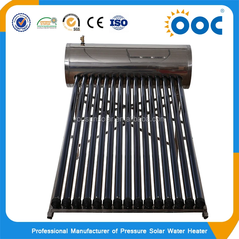 Медные Катушки Haining 300L Солнечный Подогреватель С Двумя Катушками Теплообменник Горячей Воды