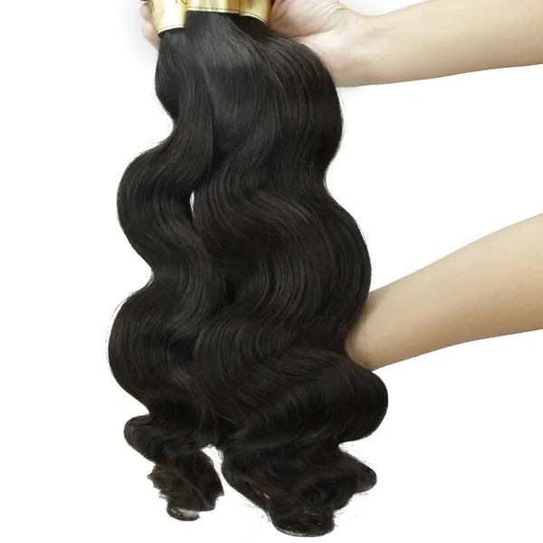 New hair extention type of body wave raw brazilian hair 4 bundles