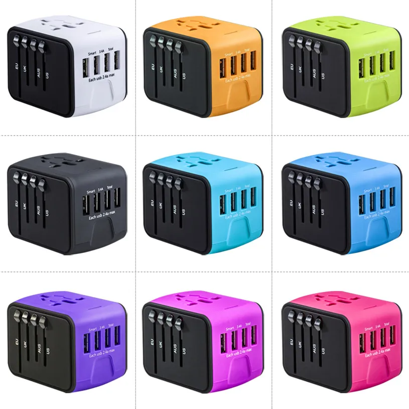 Multi function 4 port usb charger cell phone charger usb travel charger made by shenzhen songlinda manufacturer