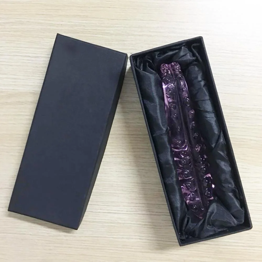 Clear glass dildo with rose tentacle magic  sex toy for female
