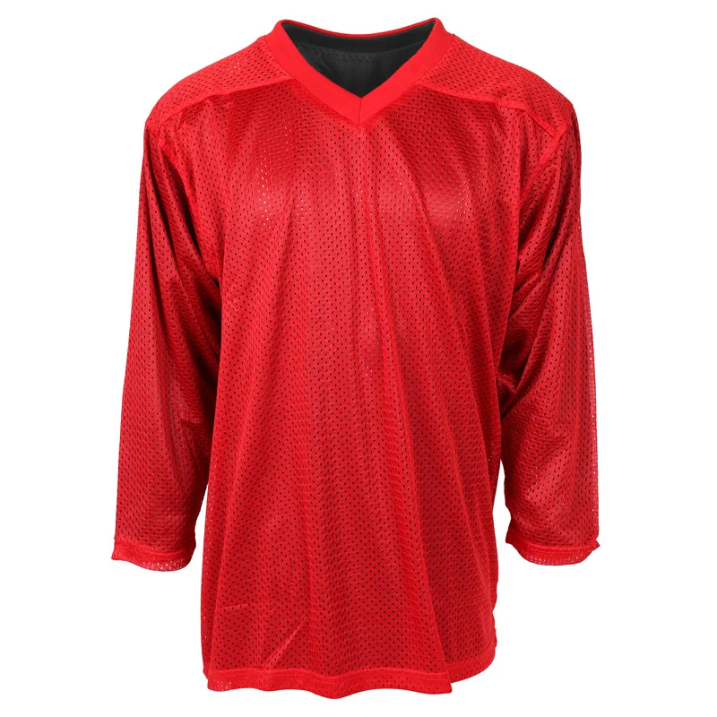 Custom Practice Reversible Hockey Jerseys Red and Black Ice Hockey Wear Shirts & Tops Sportswear Accept Your Own Design Adults