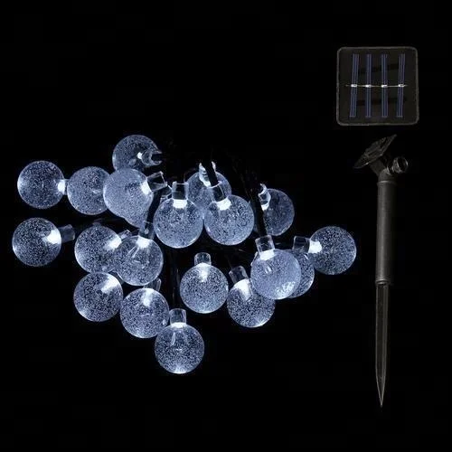 Evermore Home Garden Wedding  3D Decoration Fireworks Crystal Magic Ball Bubble Battery Solar Powered Led String Lights