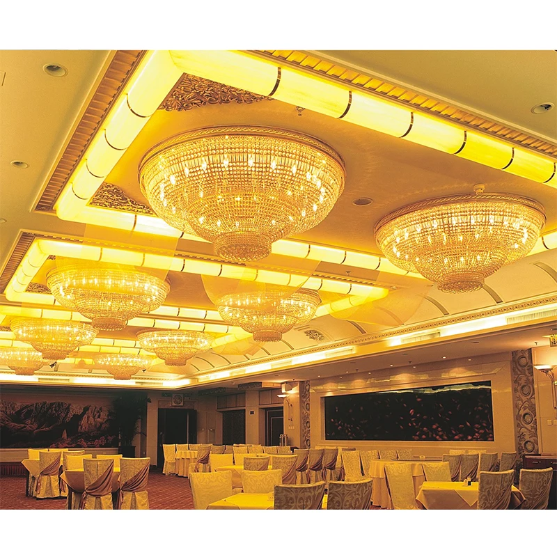 Hotel Oval Ceiling Lights Transparent Crystal Chandelier Silver Plated