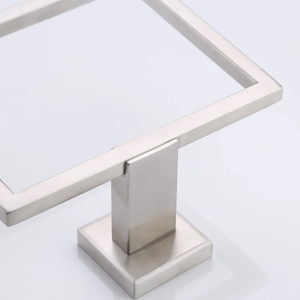 
SUS 304 Stainless Steel Bath Towel Holder Hand Towel Ring Hanging Towel Hanger Bathroom Accessories Contemporary Hotel Square St 