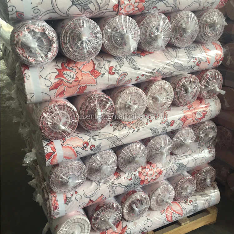 WHOLESALE PRINTED 100 POLYESTER MICROFIBER PEACH SKIN PRINTEDBEDDING FABRIC IN ROLLS