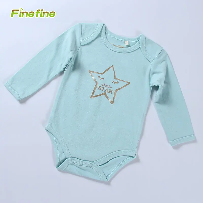 Wholesale Summer Newborn Infant Baby Clothes Star Design 3 Pack Baby Rompers
