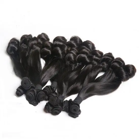 Guarantee Fumi Hair  Loose Curly Highest Quality Virgin Double Drawn