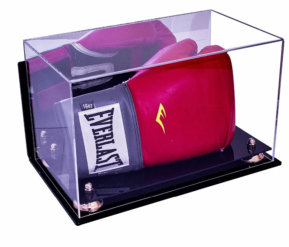 Hot Sell Factory Deluxe With Solid Base Full Size Boxing Glove Sneaker Acrylic Display Box Case
