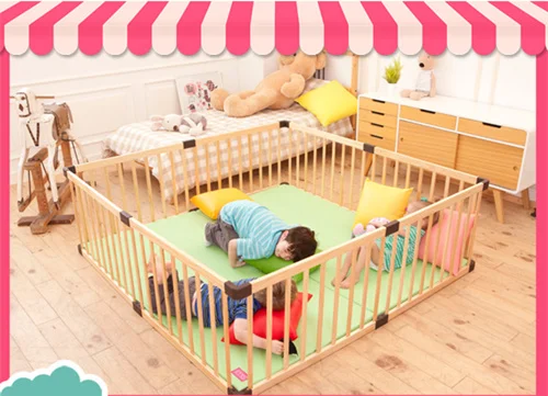 Free shipping Brand Baby Game Fence Crawl Guardrail Safe Hurdles Children Real Wood solid wood baby playpen game guard panel