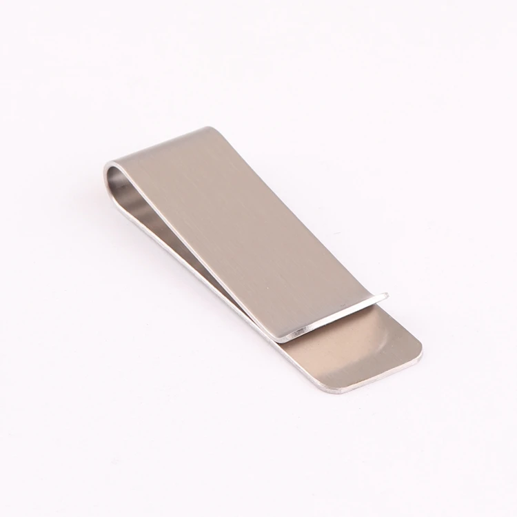 bulk price 50mm metal blank stainless steel wallet money clip wholesale