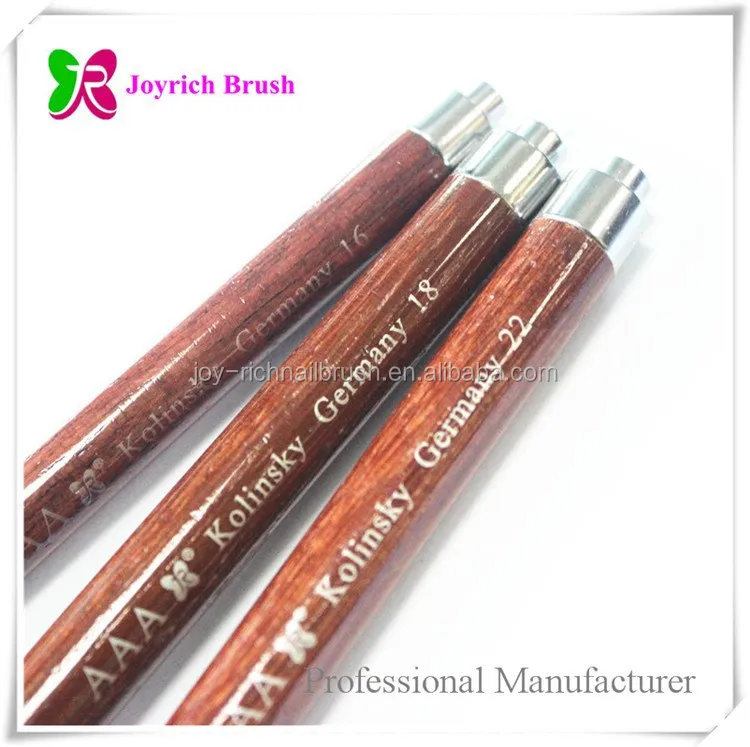 manufacturer of kolinsy nail brush pearl wood handle for acrylic nail brush tool